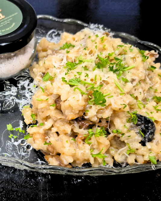 Ferg's Classic Mushroom Risotto (with vegan option!)
