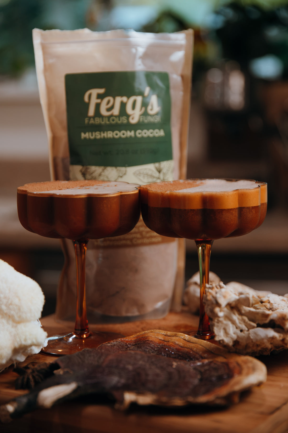 Bourbon Mushroom Cocoa Cocktail