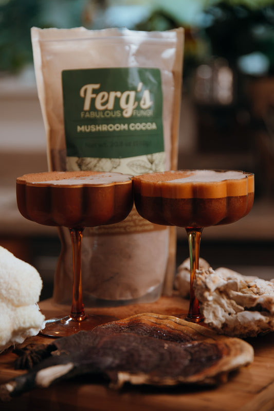 Bourbon Mushroom Cocoa Cocktail